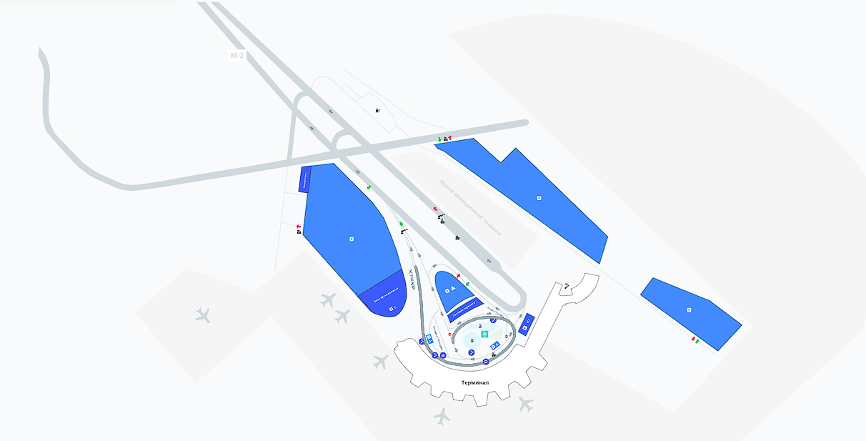 Схема аэропорта Минск- 1 этаж